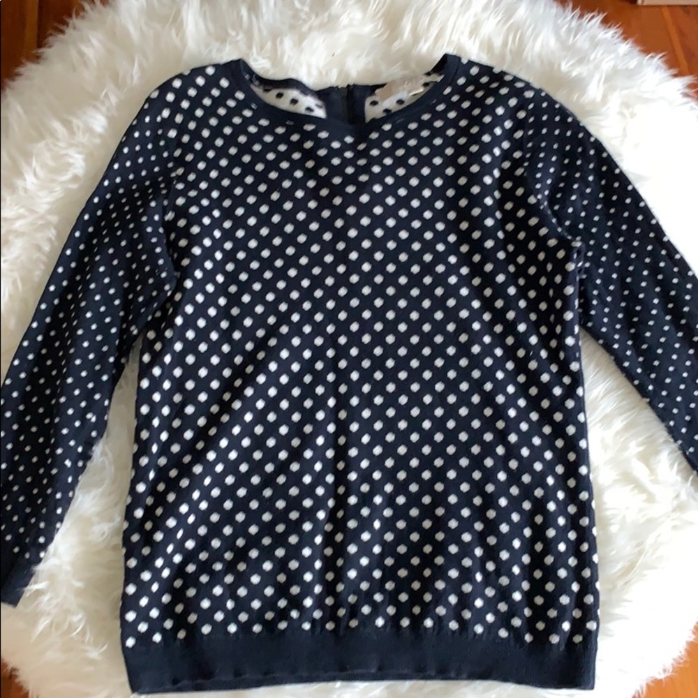 Adorable Loft Polka Dot Sweater